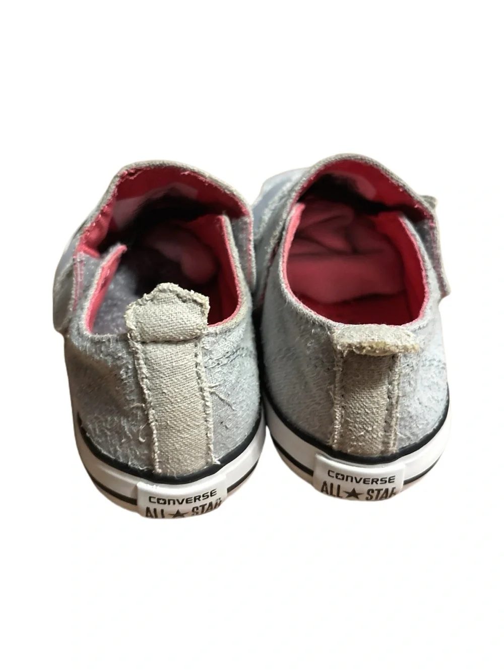 Converse Kids Creatures Bunny Sneakers Gray Pink Whimsical Size 9 Toddler